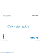 PHILIPS 55PFL7606T Quick Start Manual