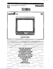 PHILIPS matchline 33CE7538 Operating Instructions Manual