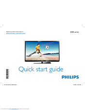 PHILIPS 47PFL4307T Quick Start Manual