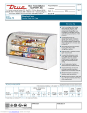 True TCGG-72 Specifications
