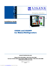 U-Line CO29A Installation Manual