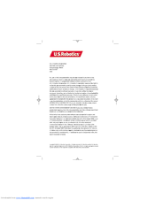 US Robotics USR9000 Quick Installation Manual