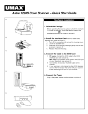 Umax Technologies Astra 1220 Quick Start Manual