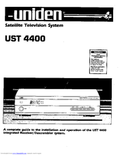 Uniden UST4400 User Manual