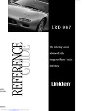Uniden LRD 967 Reference Manual