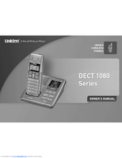 Uniden DECT1080 - DECT 1080 Cordless Phone User Manual