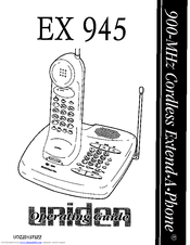 Uniden Extend-A-Phone EX945 Operating Manual