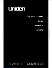 Uniden EXP7241 Series Owner's Manual