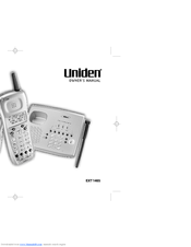 Uniden EXT 1465 Owner's Manual