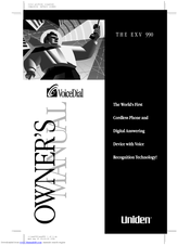 Uniden EXV 990 Owner's Manual
