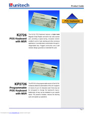Unitech K2726 Product Manual