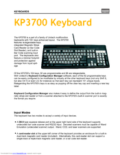 Unitech KP3700 Specifications