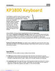 Unitech KP3800 Specifications