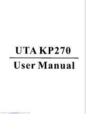 Unitech UTA KP270 User Manual
