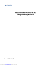 Unitech HT660 Wireless edition Programming Manual