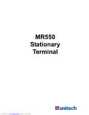 Unitech MR550 User Manual