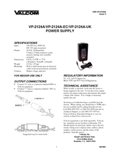 Valcom VP-2124A Specification Sheet