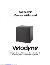 Velodyne HGS-12X Owner's Manual