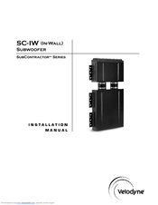 Velodyne Subcontractor SC-IW User Manual