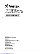 Vestax DGE-X2 Manuals | ManualsLib