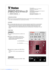 Vestax PMC-07Pro Owner's Manual