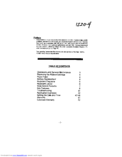 Victor VCT12204 Operating Manual
