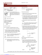 Moog Videolarm PFDW75TF2N Product Instructions