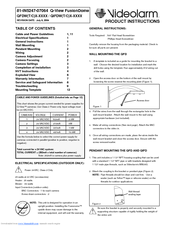 Moog Videolarm QView QFDWC2-70NA User Manual