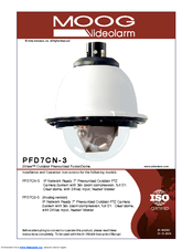 Moog Videolarm SView PFD7TS-3 Installation And Operation Instructions Manual