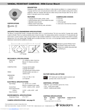 Moog Videolarm WS6 Series Specifications