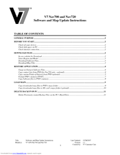 V7 NAV700 Update Instructions