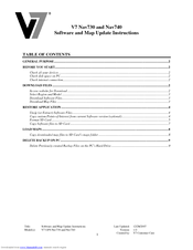 V7 NAV730 Update Instructions