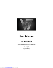 V7 V7 Navigation User Manual