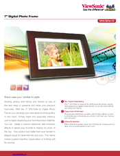 Viewsonic VFA720w-10 Specifications