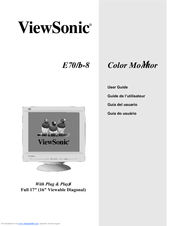 Viewsonic E70B User Manual