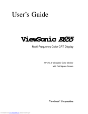 Viewsonic E655 User Manual