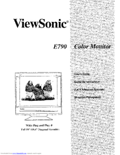Viewsonic E790B User Manual