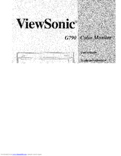 Viewsonic G790 User Manual