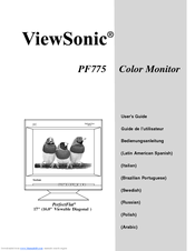 Viewsonic PF775 User Manual