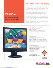 Viewsonic VA730M Specifications