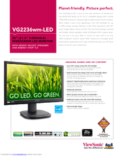 Viewsonic VG2236wm-LED Specifications