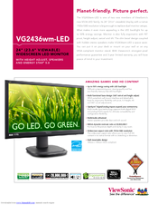 Viewsonic VG2436wm-LED Specifications