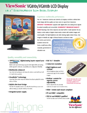 Viewsonic VG810 Specifications