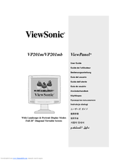 Viewsonic ViewPanel VP201m User Manual