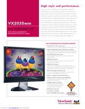 Viewsonic VX2035wm - 20.1