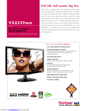 Viewsonic VX2239wm Specifications