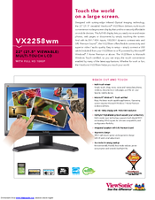 Viewsonic VX2258wm Specifications