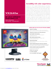Viewsonic VX2640W - 26
