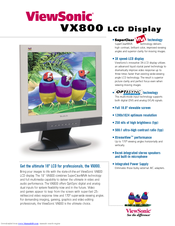 Viewsonic VX800-2 Specifications