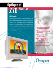 Optiquest Z70 Specifications